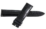 Ulysse Nardin 20mm x 18mm Black Leather Watch Band