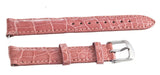Michele Womens 16mm Pink Leather Watch Band