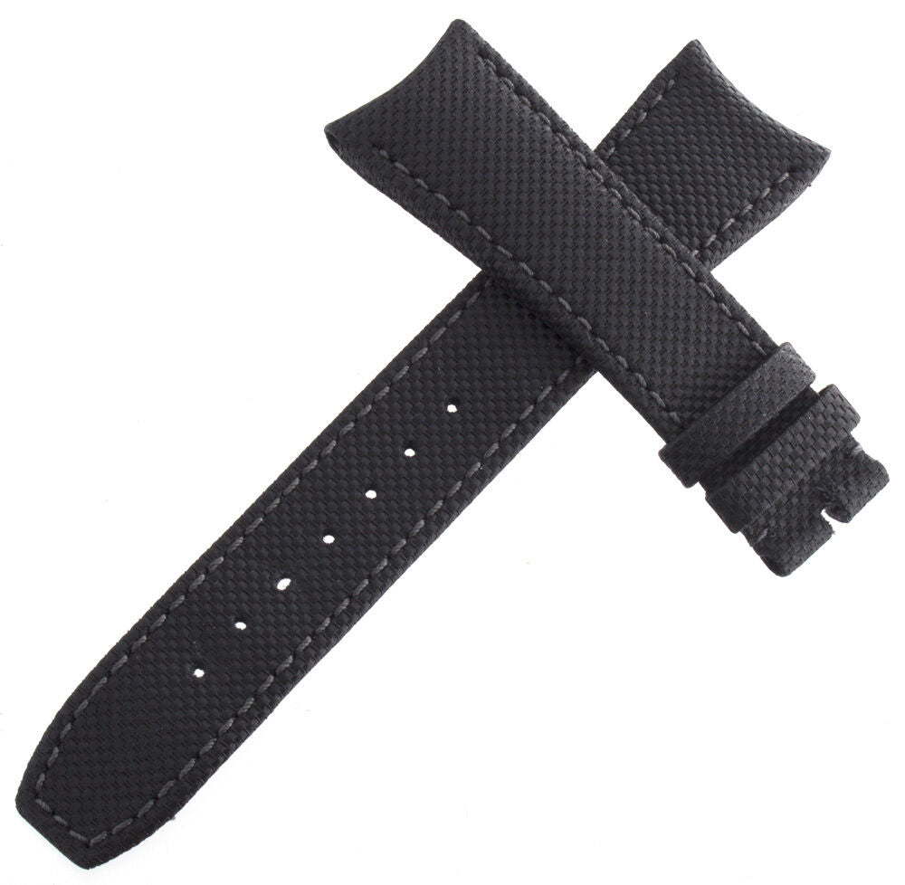 Raymond Weil Mens 22mm x 18mm Black Fabric Watch Band Strap TO8443 3.12