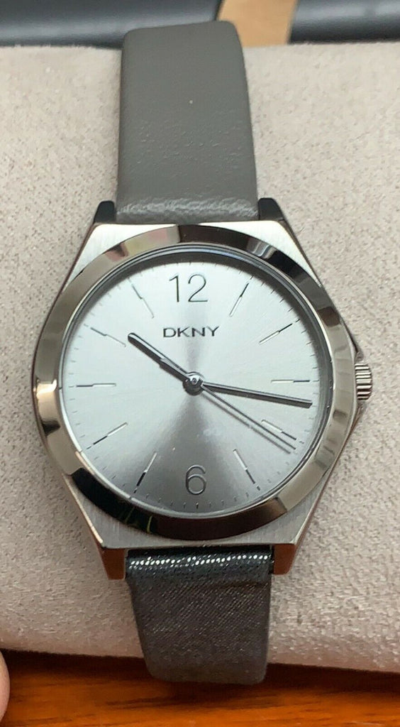 DKNY NY2376 Parsons Grey Dial MultiColor Leather Strap Women's Watch