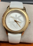 DKNY NY8827 Park Avenue White Dial White Leather Strap Women's Watch