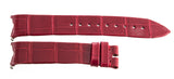 PIAGET 19mm x 16mm Red Leather Watch Band Strap FYK