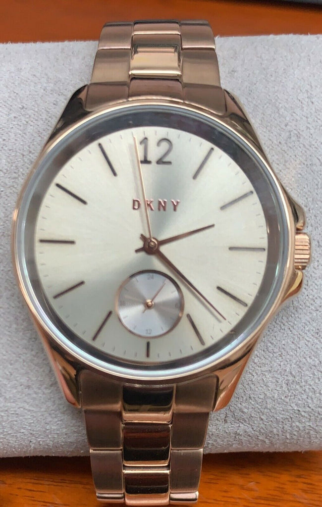 DKNY NY2518 Eldridge Grey Dial Rose Gold Stainless Steel Women's Watch