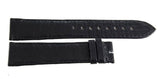 Pequignet 22mm x 20mm Black Leather Watch Band Strap