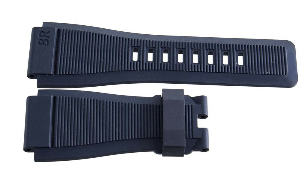 Bell & Ross Aviation 24mm x 24mm Navy Blue Rubber Replacement Strap