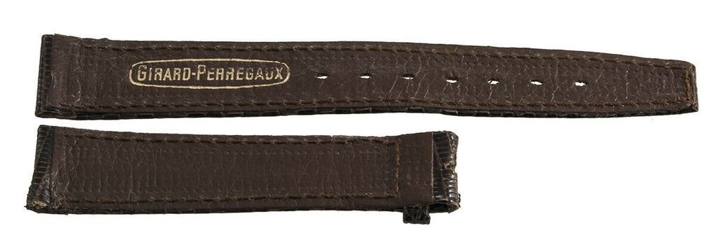 Girard Perregaux Women's 16mm x 14mm Brown Lizard Leather Watch Band Strap