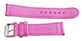 Invicta 24mm Pink Genuine Leather Watch Band Strap Silver Buckle