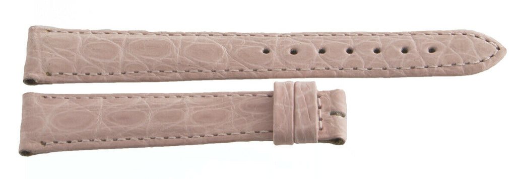 Longines 15mm x 12mm Pink Leather Watch Band Strap