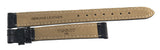 Tissot 12mm x 10mm Black Leather Band Strap