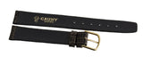 Cauny Swiss 16mm Brown Lizard Leather Gold Buckle Watch Strap Band