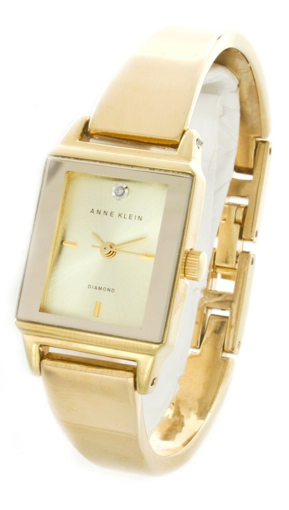 Anne Klein Women's AK/1620 Gold-Tone Swarovski Crystal Accented Watch