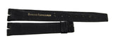 Girard Perregaux Women's 16mm x 14mm Shiny Black Leather Watch Band