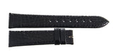 Genuine Longines 18mm x 16mm Black Lizard Leather Watch Band Strap L682135216