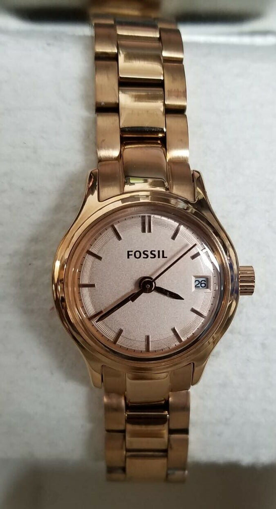 Fossil ES3167 Rose Gold Dial Rose Gold Stainless Women's Watch