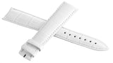 Girard Perregaux 20mm x 16mm White Leather Watch Band Strap