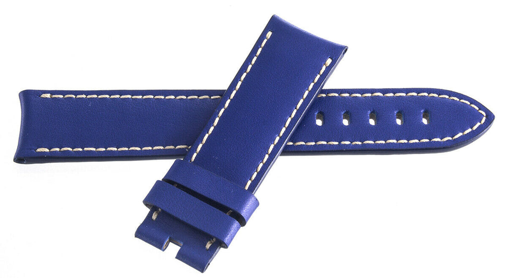 Graham 22mm x 20mm Blue Leather Watch Band