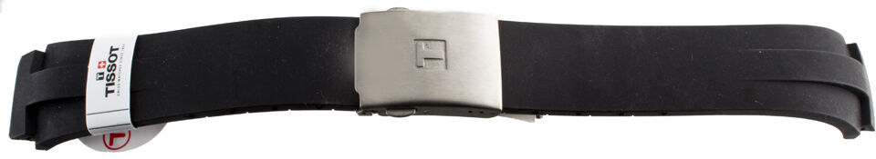 New OEM Tissot T-Touch 20mm Black Rubber Bracelet Strap Watch Band Z252/Z253