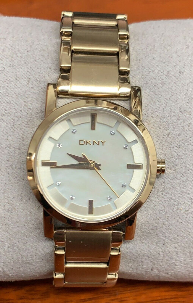 DKNY Women's NY4520 Crystal Accented Gold-Tone Stainless Steel Watch