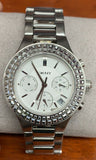 DKNY Chambers Silver-Tone Stainless Steel Chronograph Women's Watch NY2258
