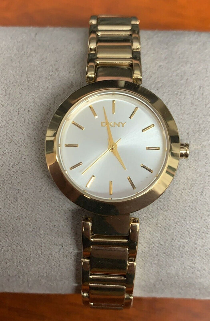 DKNY NY2399 Stanhope Silver Dial Gold Tone Stainless Steel Women's Watch