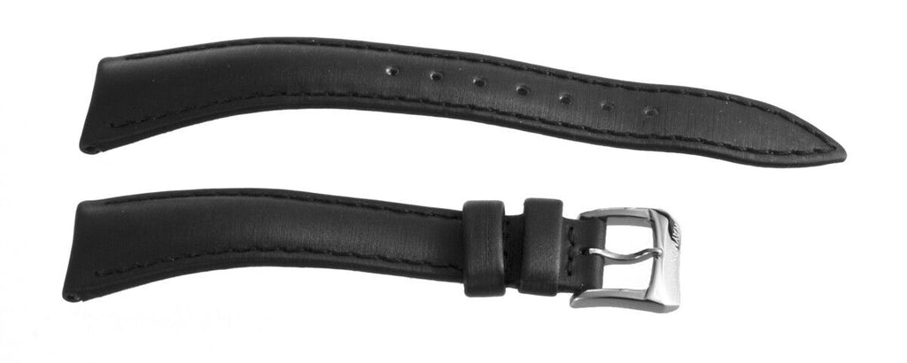 Raymond Weil 16mm Black Fabric Watch Band Strap W/ Silver Buckle V2.15