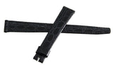 Revue Thommen 13mm x 10mm Black Lizard Leather Watch Band Strap NOS