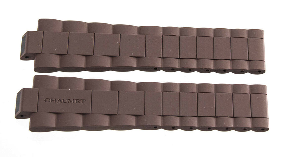 Genuine Chaumet 22mm x 18mm Brown Rubber Watch Band Strap