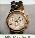 Michael Kors Womens Rose Gold Dial Bracelet Watch MK4269
