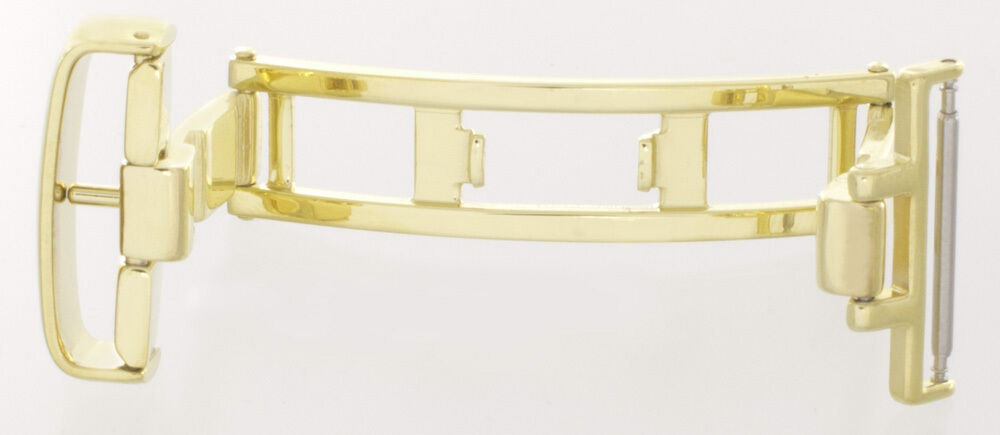 Tissot Men's 19mm Gold Tone Stainless Steel Deployment Buckle Clasp