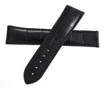 Omega 22mm x 20mm Black Leather Watch Band 98000271 JAC