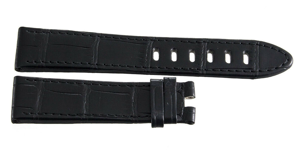 Montblanc Men's 20mm x 18mm Black Leather Watch Band Strap FSB