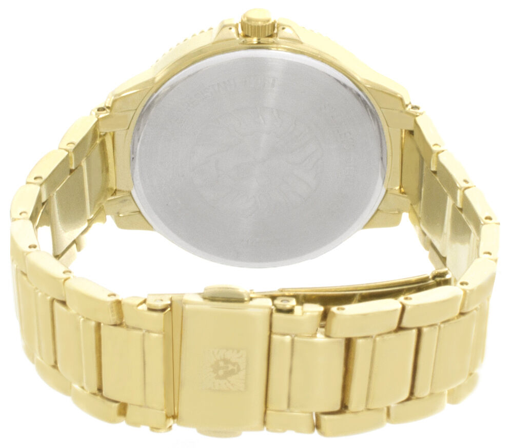 Anne Klein Womens White Dial Gold Tone Metal Bracelet Watch AK/2072MPGB