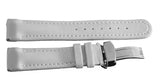 JoJo JoJino 20mm x 18mm Grey Polyurethane Watch Band Strap W/ Silver Buckle