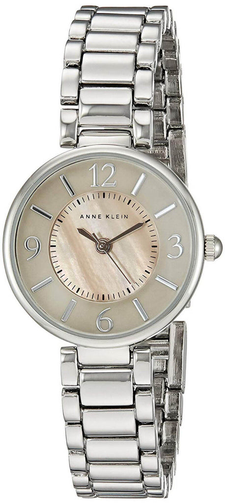 Anne Klein AK/1871TMSV Beige Dial Stainless Steel Bracelet Women's Watch