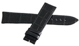 PIAGET 20mm x 18mm Black Leather Watch Band Strap DLC 20