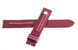 Dior Women's 15mm x 15mm Red Leather Watch Band Strap