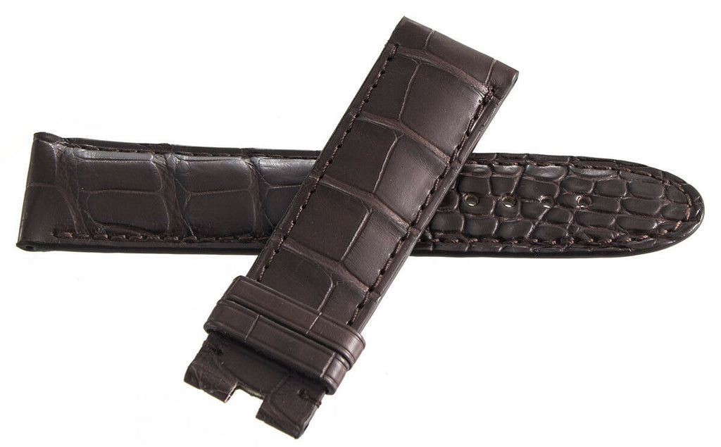 Montblanc Men's 22mm x 20mm Dark Brown Leather Watch Band FSE