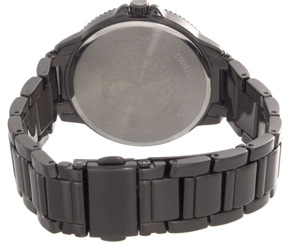 Anne Klein Womens Dark Grey Dial Gunmetal Tone Bracelet Watch AK/2073GYRT