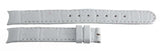Dior Women's 13mm x 13mm Silver Alligator Leather Watch Band Strap 04015 C1B2A