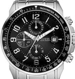 Guess Men's W18011G1 Black Dial stainless Steel Chronograph Watch