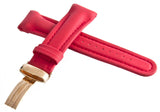 Genuine JoJo, JoJino Unisex 22mm Red Rubber  Rose Gold Buckle Watch Band
