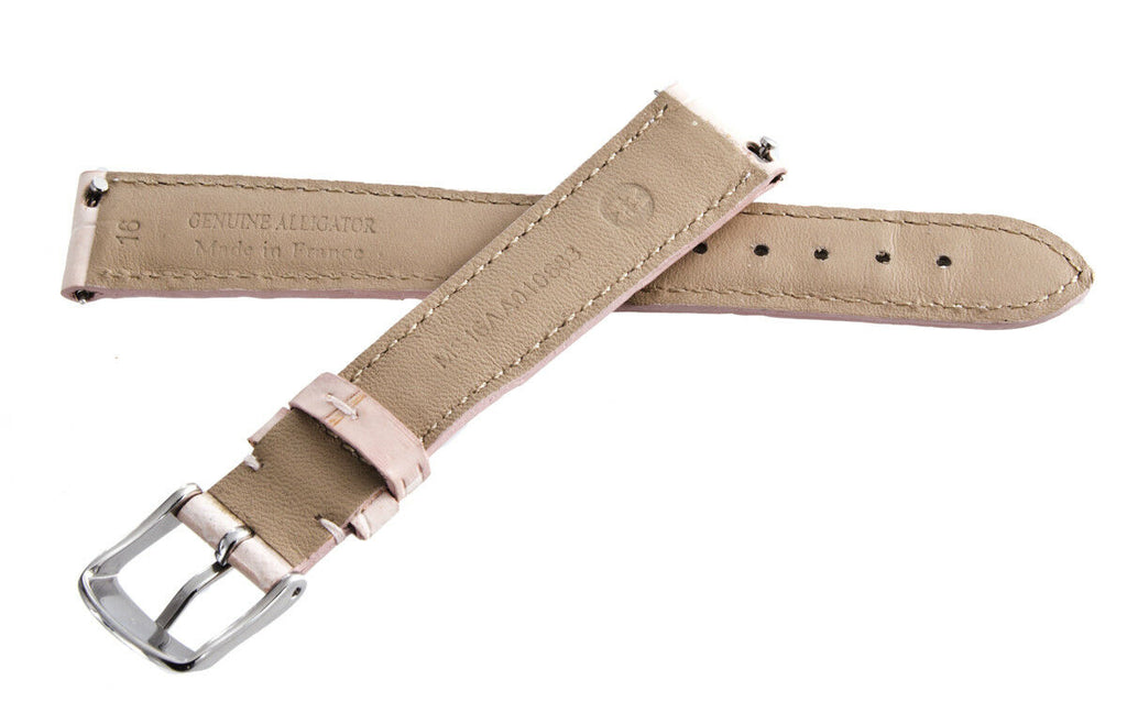 NEW Michele Womens 16mm Light Pink Leather Watch Band