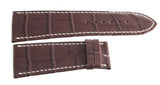 Barthelay 30mm x 25mm Brown Leather Watch Band Strap