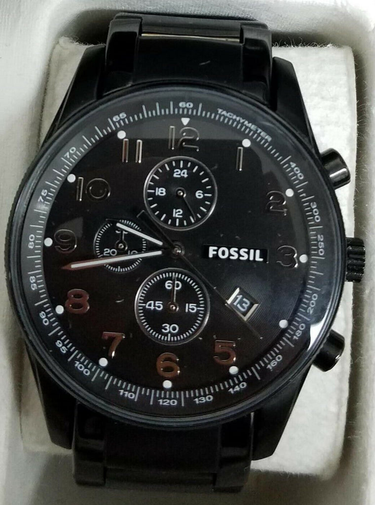 Fossil Men's Townsman Gunmetal Chronograph Watch FS4760