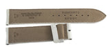 Tissot 19mmx18mm Off White Leather Watch Band Strap T600035972 RTQ-BT