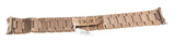 24mm Aqua Master Mens Rose Gold Tone Stainless Steel Watch Bracelet W#138