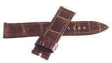 Franck Muller Geneve 16mm x 16mm Brown Shiny Leather Watch Band Strap