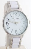 Anne Klein Women Stainless Steel White Dial Plastic/Steel Bracelet Watch AK/1553