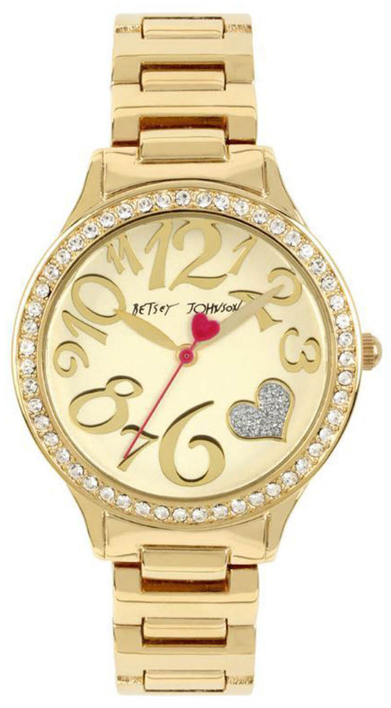 Betsey Johnson BJ00607-02 Gold Tone Dial Gold Tone Stainless Steel Women's Watch