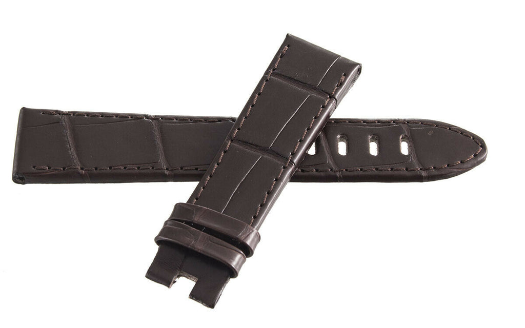 Montblanc Men's 20mm x 17mm Brown Leather Watch Band FYH